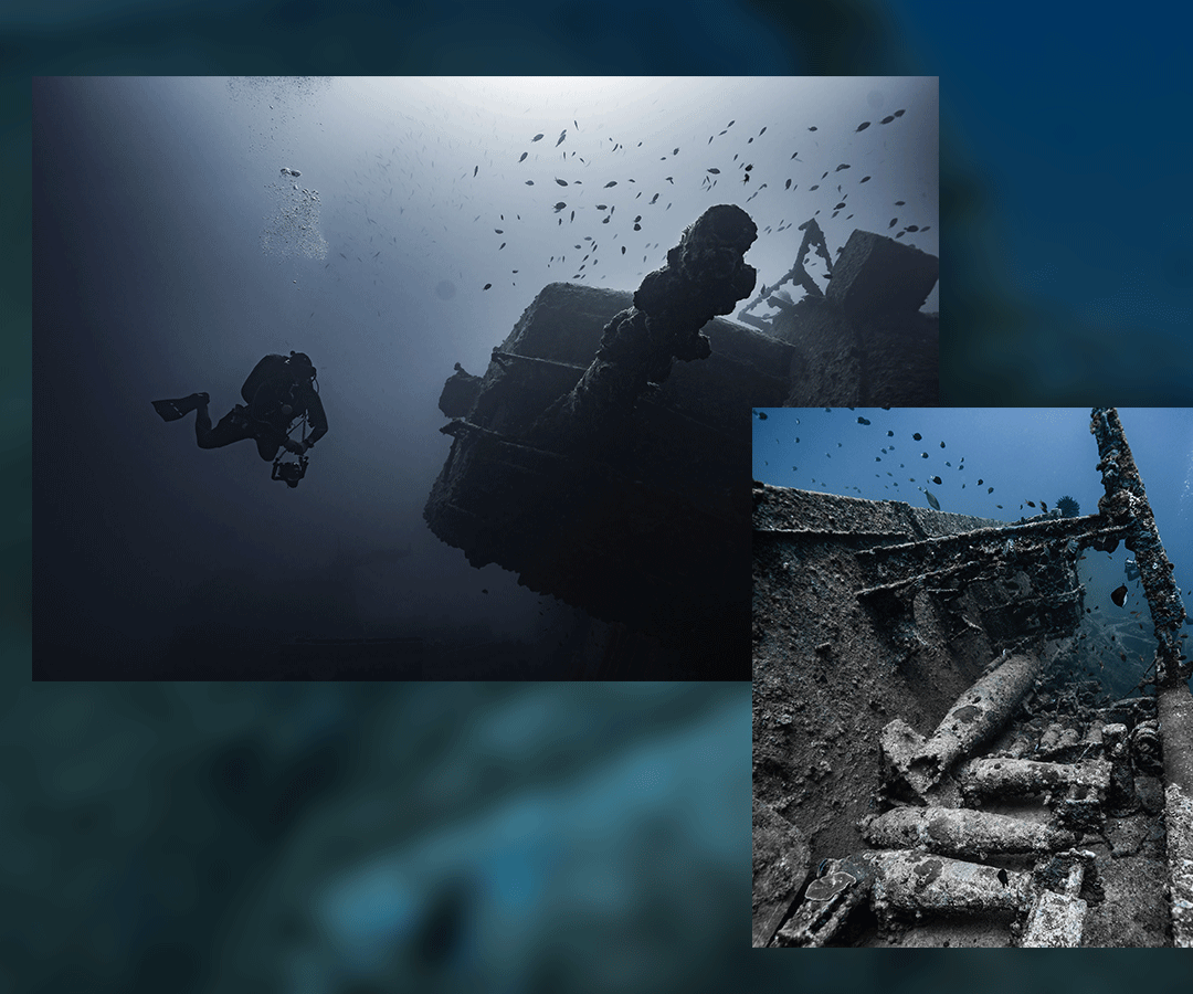 USS Emmons wreck diving in Okinawa