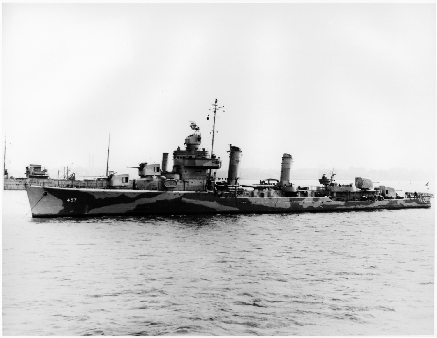 A old photo of USS Emmons destroyer