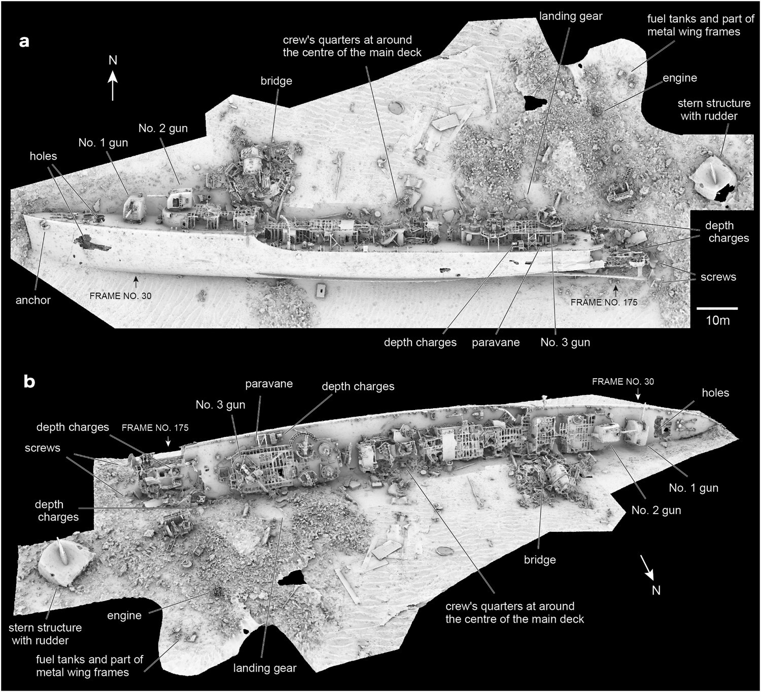 3D photogrammetry of USS Emmons ship wreck in WWⅡ