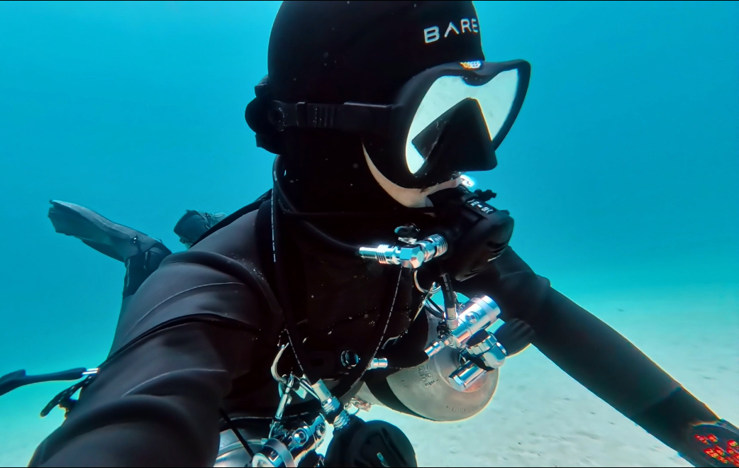 sidemount diver course in Okinawa